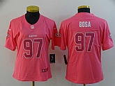 Women Nike 49ers 97 Nick Bosa Pink Vapor Untouchable Limited Jersey,baseball caps,new era cap wholesale,wholesale hats
